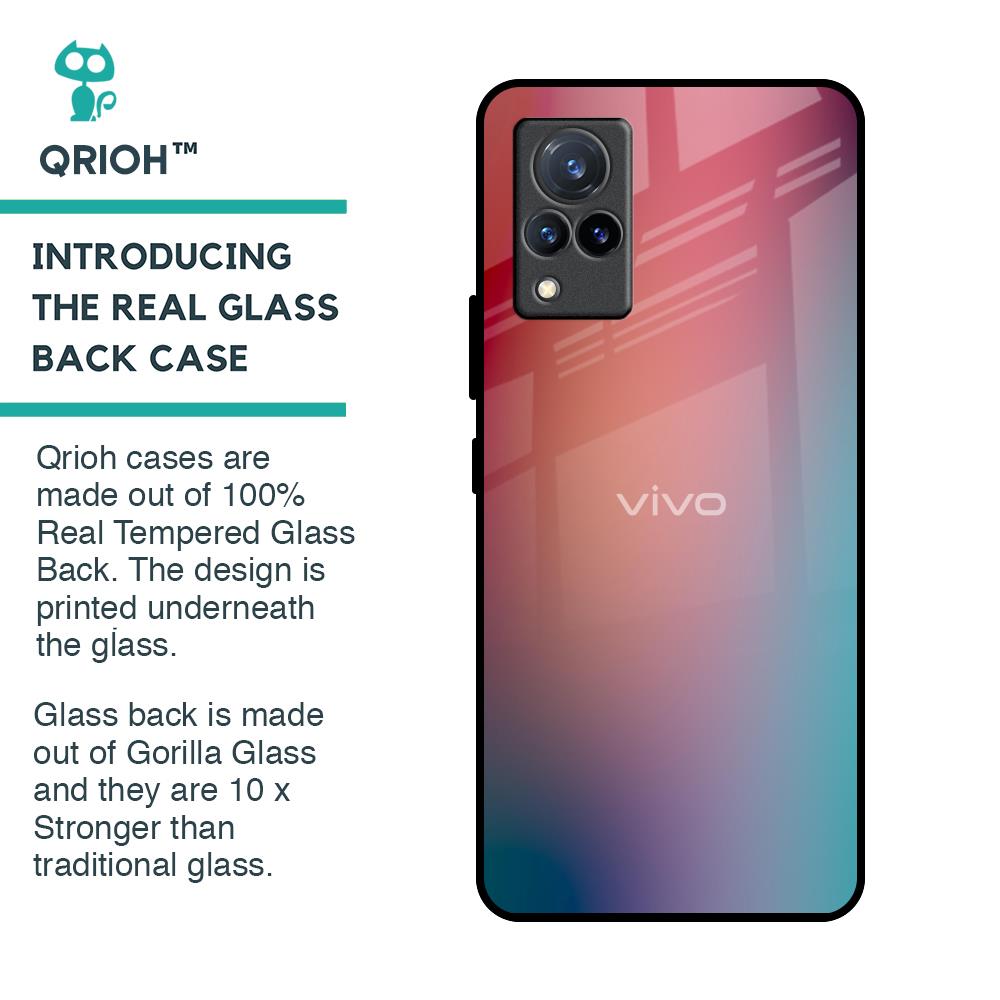 Dusty Multi Gradient Glass Case for Vivo V21