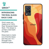 Magma Color Pattern Glass Case for Vivo V21