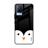 Cute Penguin Vivo V21 Glass Cases & Covers Online