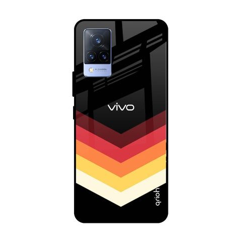 Abstract Arrow Pattern Vivo V21 Glass Cases & Covers Online