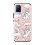 Balloon Unicorn Vivo V21 Glass Cases & Covers Online