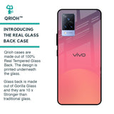 Sunset Orange Glass Case for Vivo V21