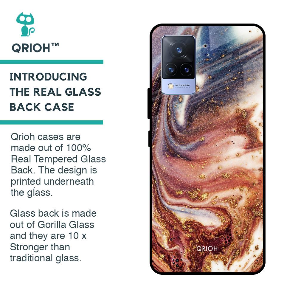 Exceptional Texture Glass Case for Vivo V21