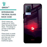 Morning Red Sky Glass Case For Vivo V21