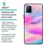 Colorful Waves Glass case for Vivo V21