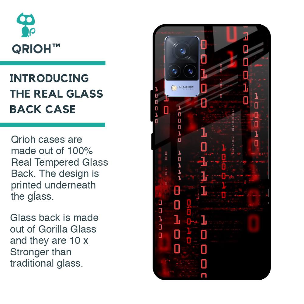 Let's Decode Glass Case For Vivo V21