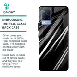 Black & Grey Gradient Glass Case For Vivo V21