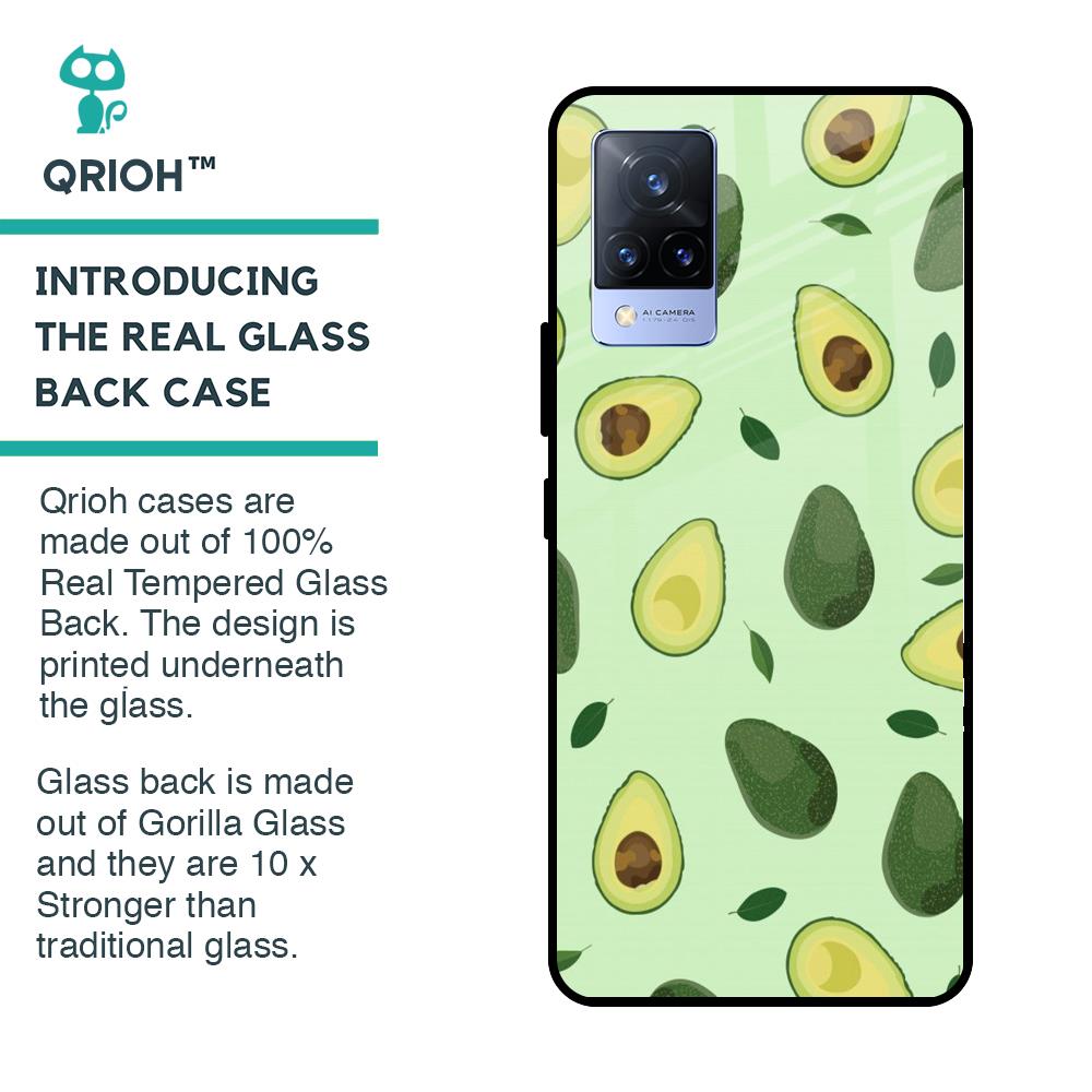 Pears Green Glass Case For Vivo V21