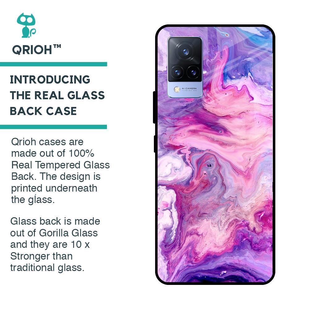 Cosmic Galaxy Glass Case for Vivo V21