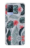 Retro Floral Leaf Vivo V21 Back Cover