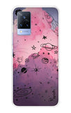 Space Doodles Art Vivo V21 Back Cover