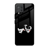 Space Traveller Samsung Galaxy M42 Glass Back Cover Online