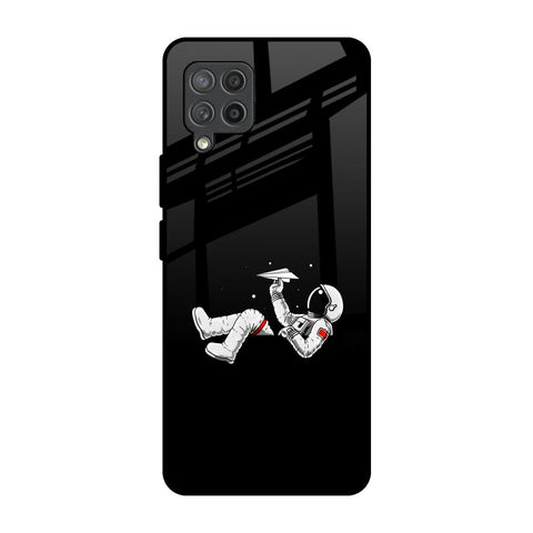 Space Traveller Samsung Galaxy M42 Glass Back Cover Online