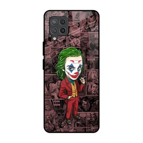 Joker Cartoon Samsung Galaxy M42 Glass Back Cover Online