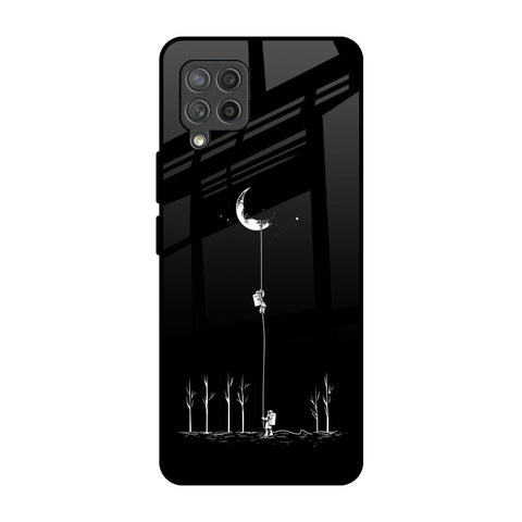 Catch the Moon Samsung Galaxy M42 Glass Back Cover Online
