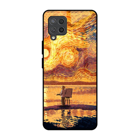 Sunset Vincent Samsung Galaxy M42 Glass Back Cover Online