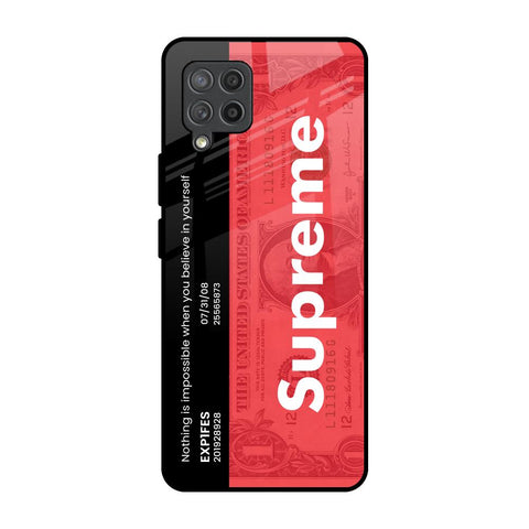 Supreme Ticket Samsung Galaxy M42 Glass Back Cover Online
