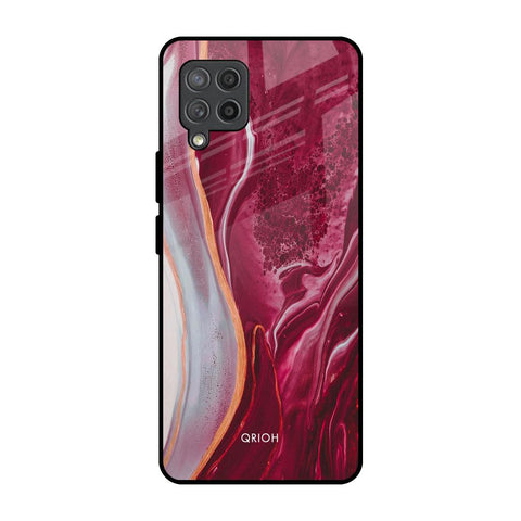 Crimson Ruby Samsung Galaxy M42 Glass Back Cover Online
