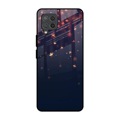 Falling Stars Samsung Galaxy M42 Glass Back Cover Online
