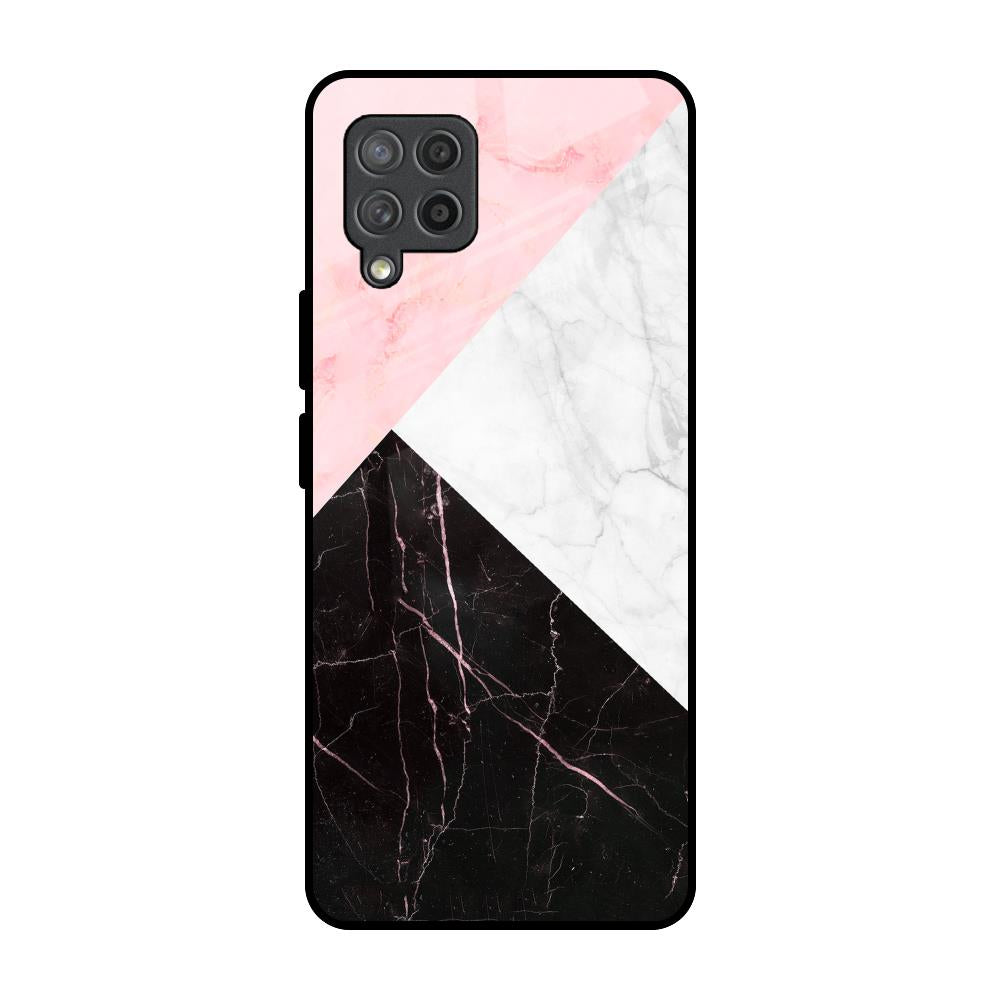 Marble Collage Art Samsung Galaxy M42 Glass Back Cover Online