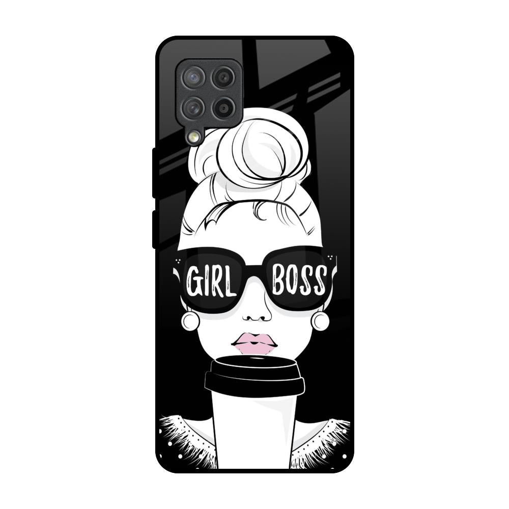 Girl Boss Samsung Galaxy M42 Glass Back Cover Online