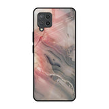 Pink And Grey Marble Samsung Galaxy M42 Glass Back Cover Online