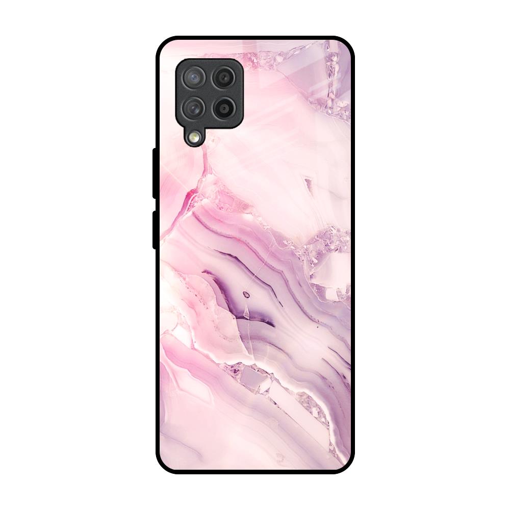 Diamond Pink Gradient Samsung Galaxy M42 Glass Back Cover Online