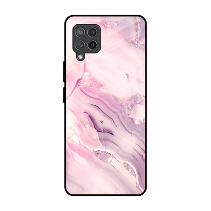 Diamond Pink Gradient Samsung Galaxy M42 Glass Back Cover Online
