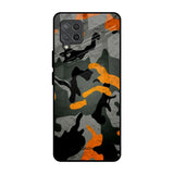 Camouflage Orange Samsung Galaxy M42 Glass Back Cover Online