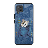 Kitty In Pocket Samsung Galaxy M42 Glass Back Cover Online