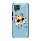 Adorable Cute Kitty Samsung Galaxy M42 Glass Back Cover Online