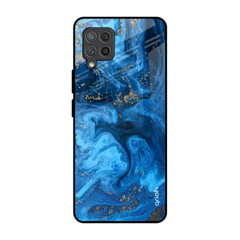Gold Sprinkle Samsung Galaxy M42 Glass Back Cover Online