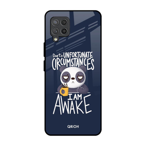 Struggling Panda Samsung Galaxy M42 Glass Back Cover Online