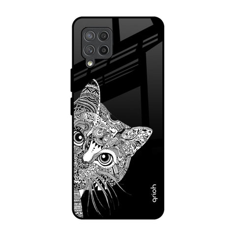 Kitten Mandala Samsung Galaxy M42 Glass Back Cover Online
