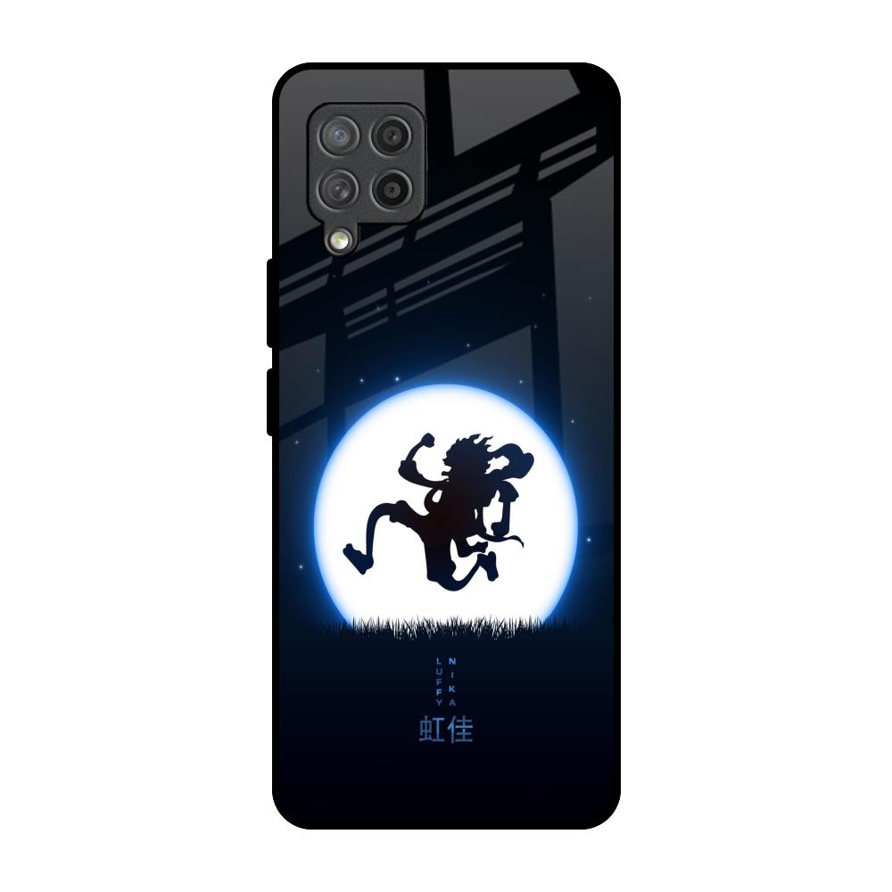 Luffy Nika Samsung Galaxy M42 Glass Back Cover Online