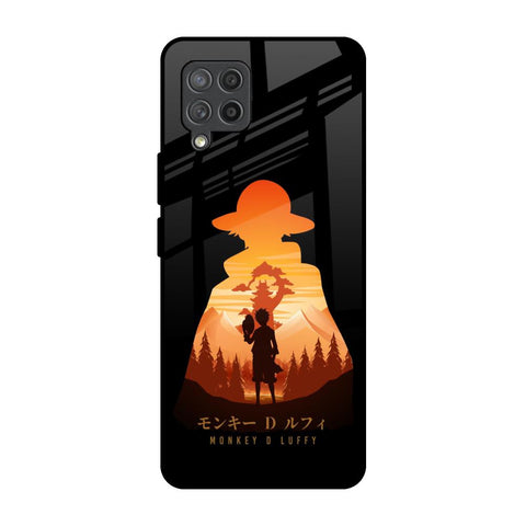 Luffy One Piece Samsung Galaxy M42 Glass Back Cover Online