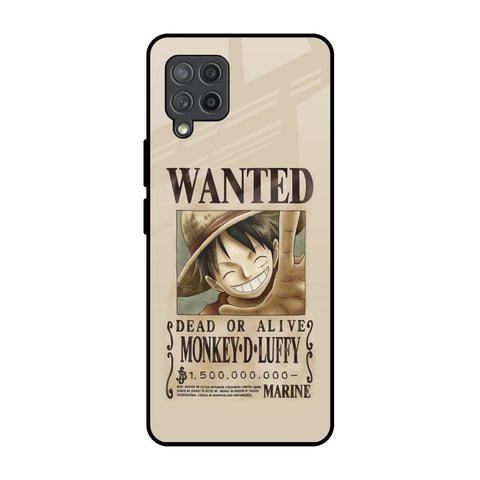 Luffy Wanted Samsung Galaxy M42 Glass Back Cover Online