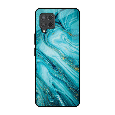 Ocean Marble Samsung Galaxy M42 Glass Back Cover Online