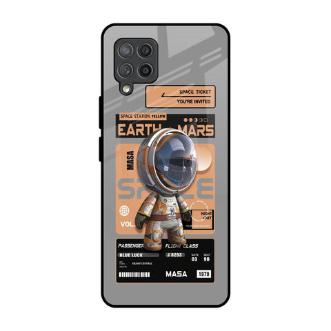Space Ticket Samsung Galaxy M42 Glass Back Cover Online