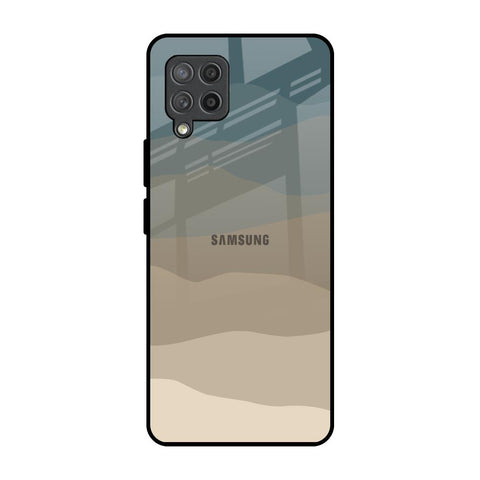 Abstract Mountain Pattern Samsung Galaxy M42 Glass Back Cover Online