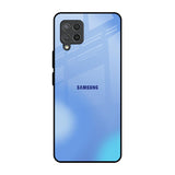Vibrant Blue Texture Samsung Galaxy M42 Glass Back Cover Online