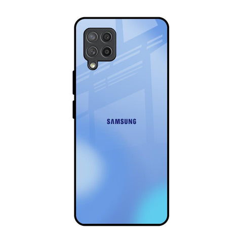 Vibrant Blue Texture Samsung Galaxy M42 Glass Back Cover Online