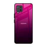 Purple Ombre Pattern Samsung Galaxy M42 Glass Back Cover Online