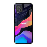 Colorful Fluid Samsung Galaxy M42 Glass Back Cover Online