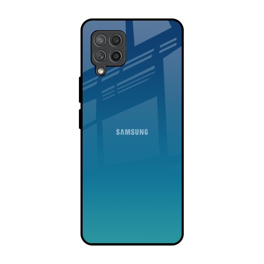 Celestial Blue Samsung Galaxy M42 Glass Back Cover Online