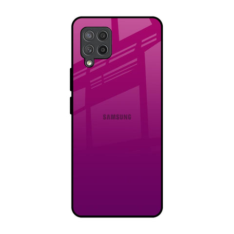 Magenta Gradient Samsung Galaxy M42 Glass Back Cover Online
