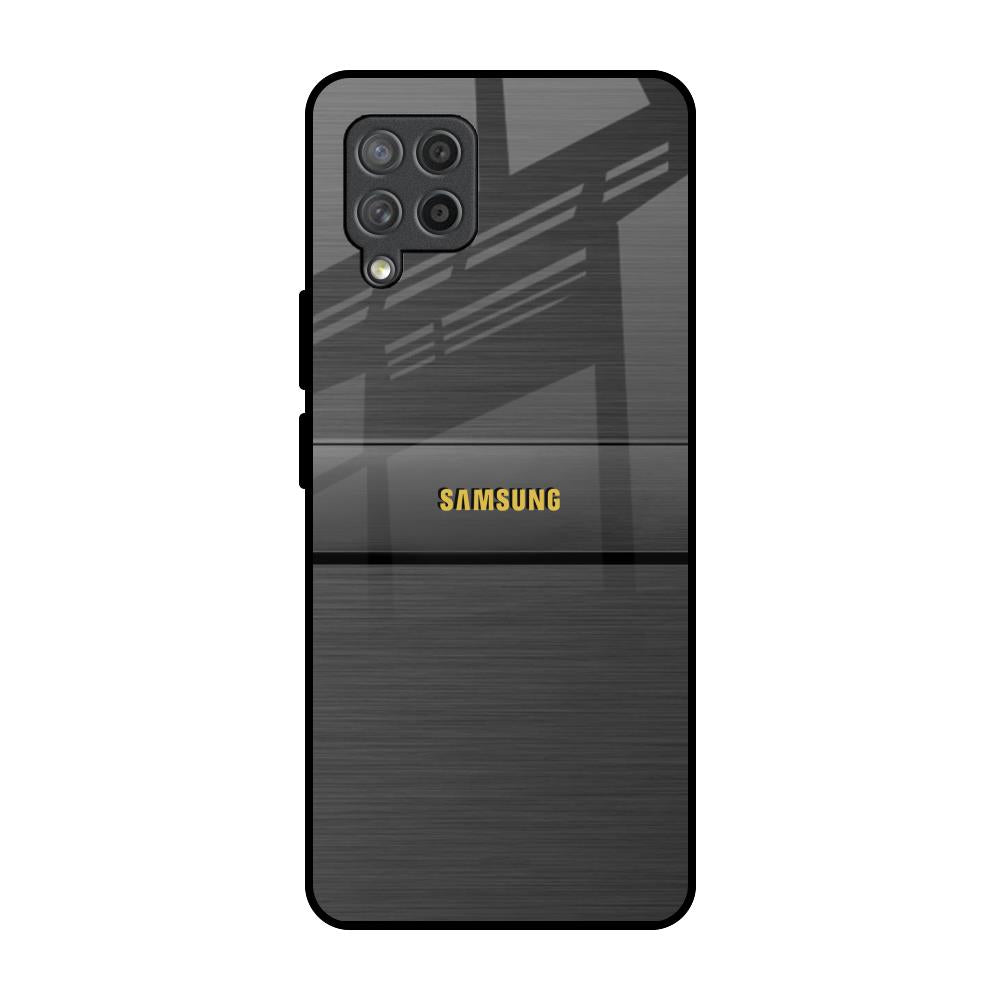 Grey Metallic Glass Samsung Galaxy M42 Glass Back Cover Online
