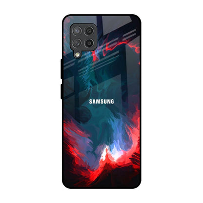 Brush Art Samsung Galaxy M42 Glass Back Cover Online