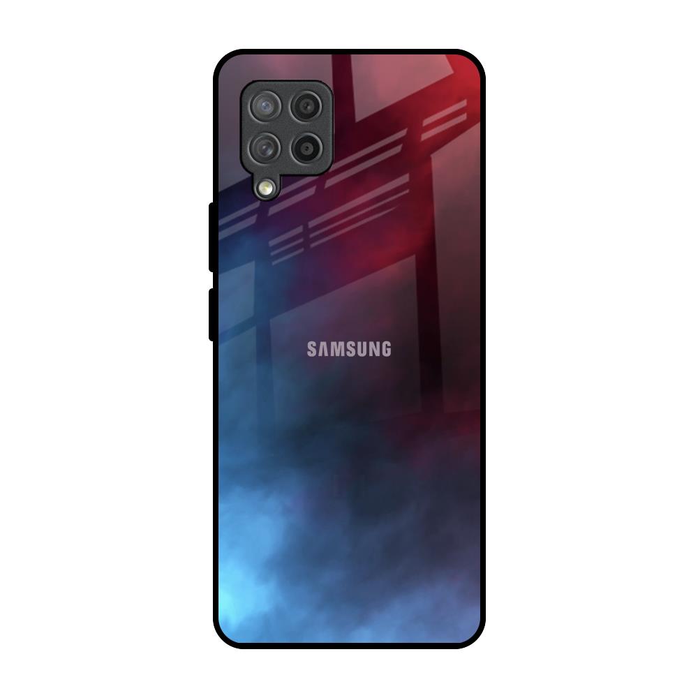 Smokey Watercolor Samsung Galaxy M42 Glass Back Cover Online
