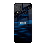 Blue Rough Abstract Samsung Galaxy M42 Glass Back Cover Online